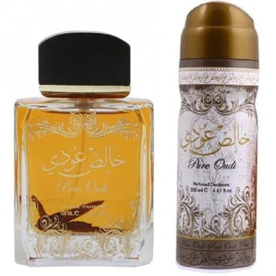 Pure Oudi Lattafa 100ml + Deodorant Spray 50ml