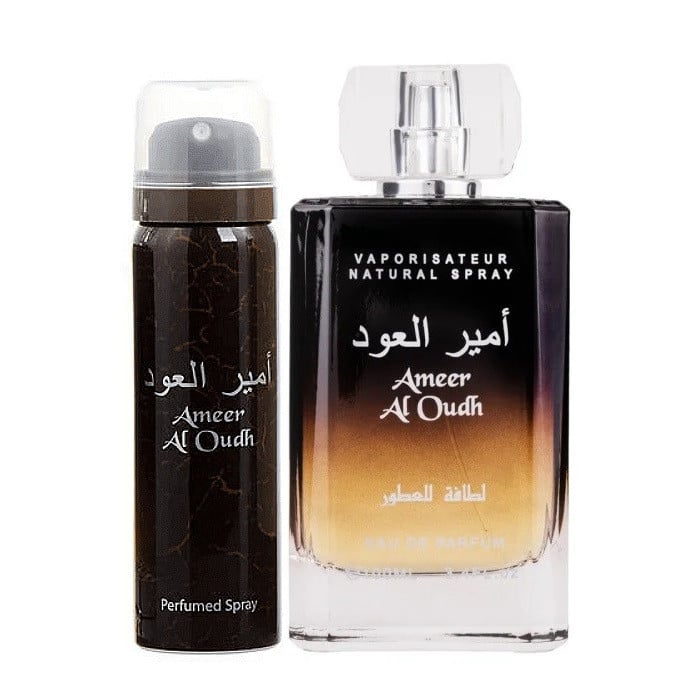 Set Ameer Al Oudh Lattafa 100ml + Deodorant Spray 50ml